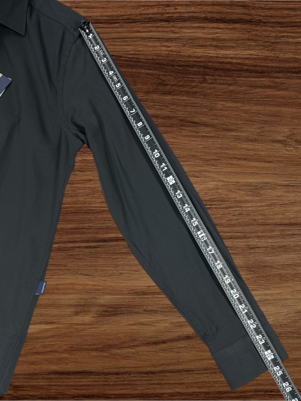 Stone Rose 2-Way Stretch Black Dress Shirt. XS - Picture 7 of 11